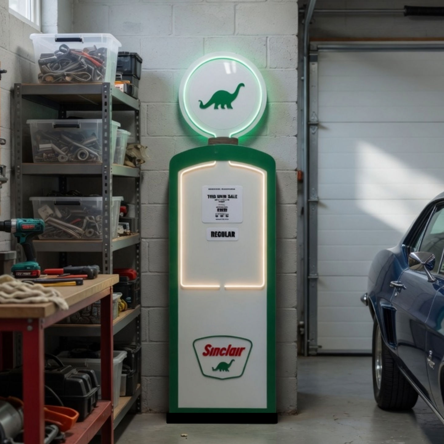 Retro Gas Pump LED Display