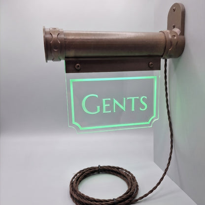 Art Deco Style Toilet Sign - Vintage Ladies, Gents & Restroom