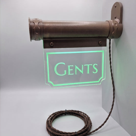 Art Deco Style Toilet Sign - Vintage Ladies, Gents & Restroom