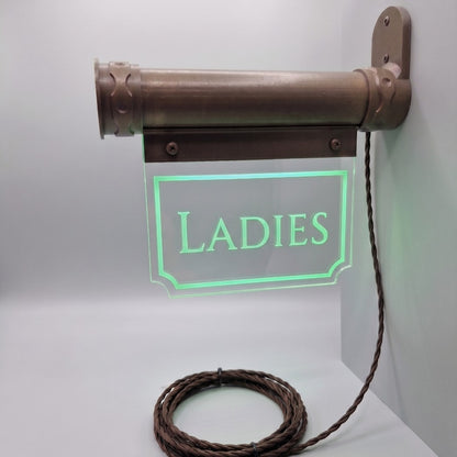 Art Deco Style Toilet Sign - Vintage Ladies, Gents & Restroom