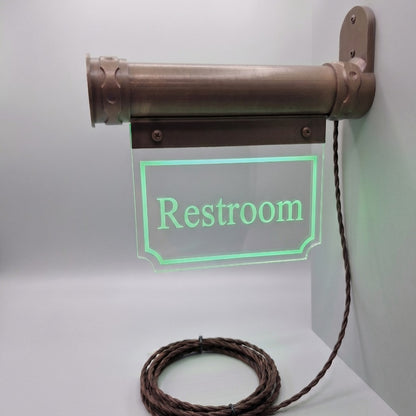 Art Deco Style Toilet Sign - Vintage Ladies, Gents & Restroom