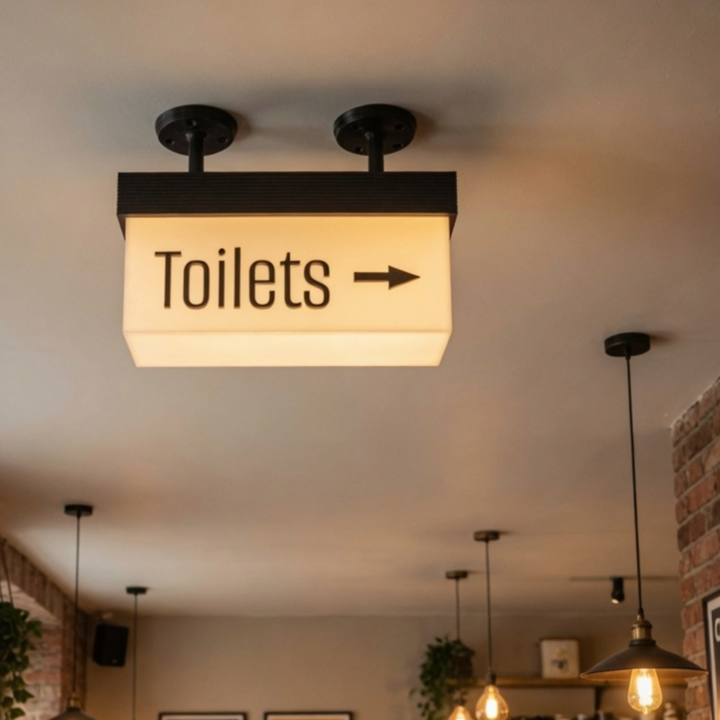 Ceiling Mount Display Lighting Sign